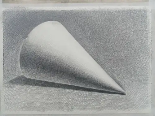 圆锥体怎么画?单个几何体练习