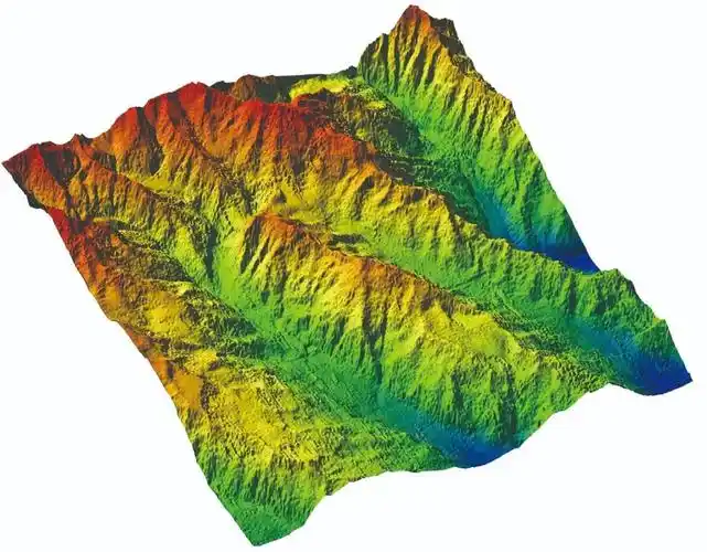 获取的精细海底地形图