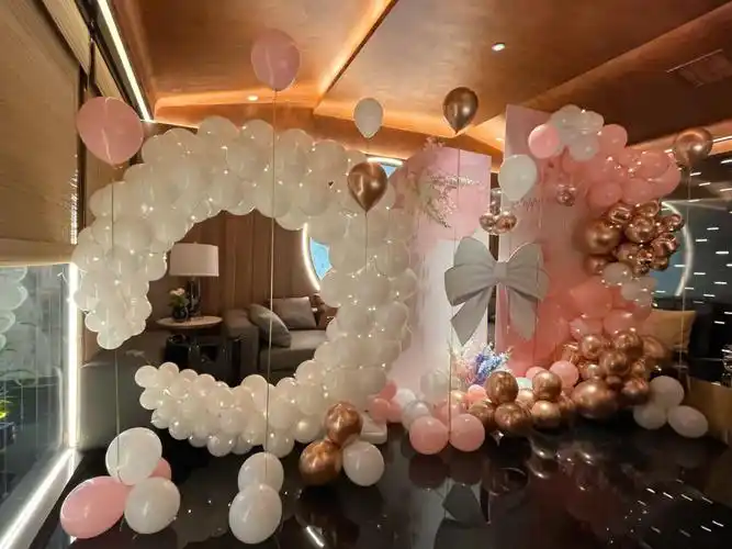 生日宴气球布置女神成人生日布置