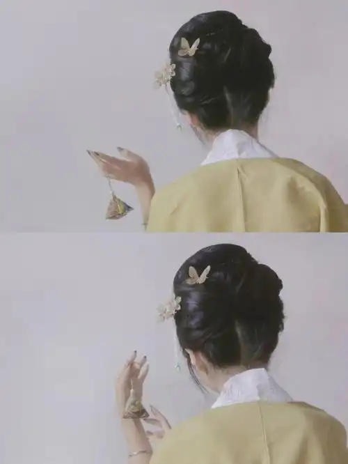 发型教程简单百搭的宋制全盘汉服造型来啦