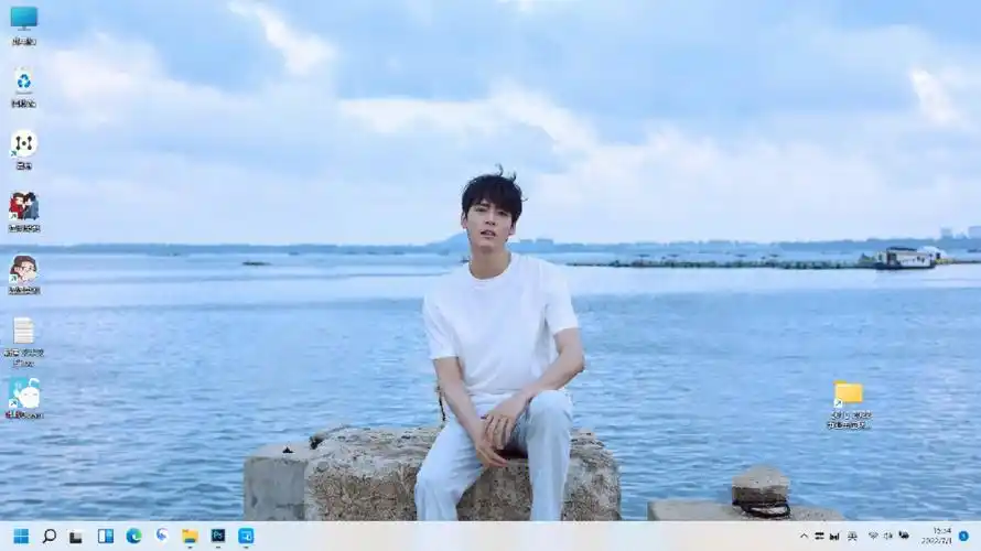 清爽帅哥风电脑壁纸