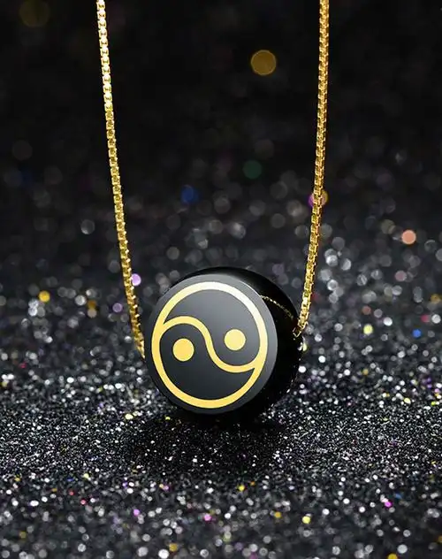 金镶玉和田墨玉太极手链