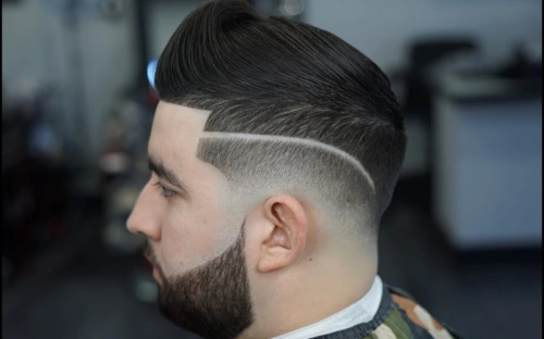 美式理发适合硬发质的渐变油头barbershopbarber男士理发美式渐变美式