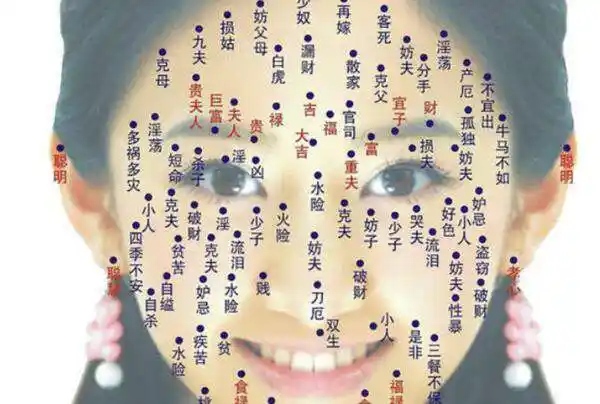 田宅宫位于人们的两眉之间,若是女性右边的田宅宫出现了有痣的现象,则