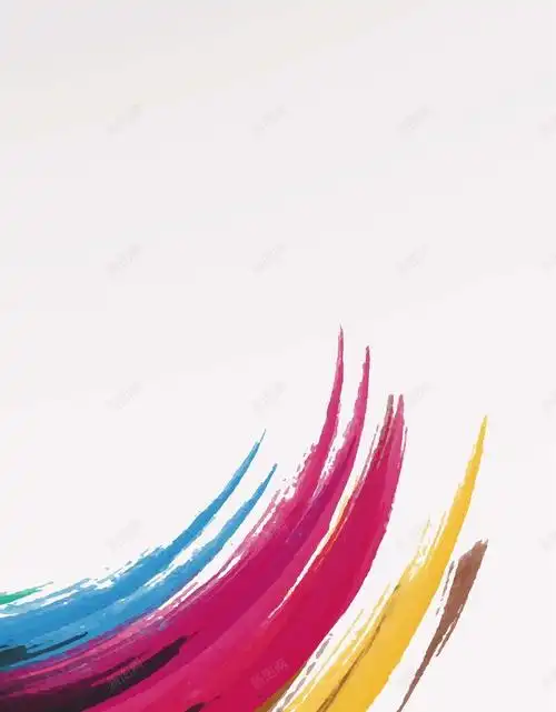 com 小清新 文艺 欢喜 水墨 海报 简约 背景 矢量图