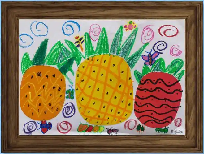 幼儿创意美术小班创意美术菠萝