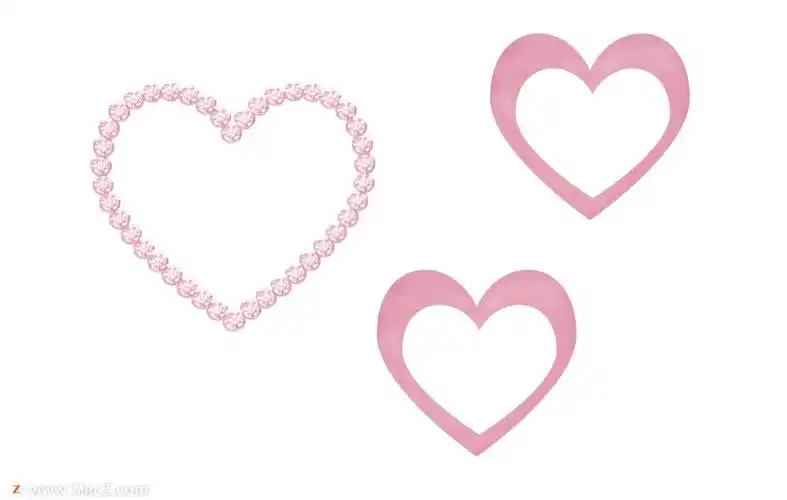 爱心,心形图案photoshop笔刷素材