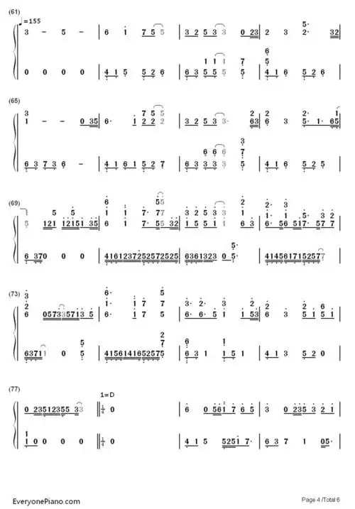 epic tribute medley-久石让(joe hisaishi)双手简谱预览4