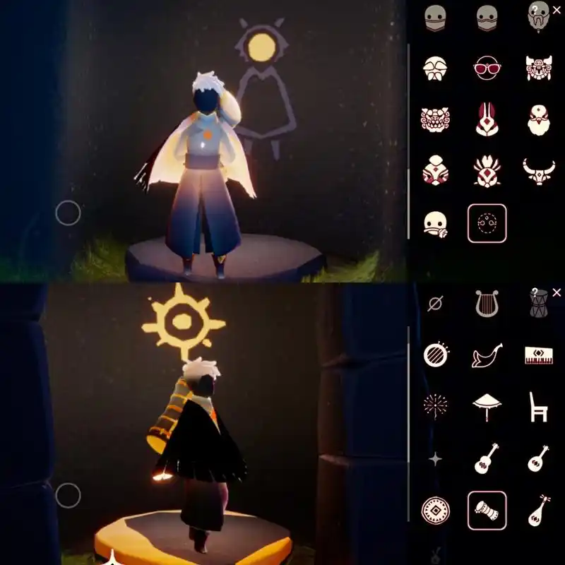 光遇穿搭 | 酷炸脏辫头武士7115 73 黑脸            (霞谷自豪