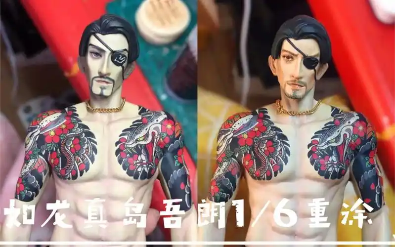 【朴在姬】如龙 真岛吾朗 1/6头雕重涂(2020.5.6)