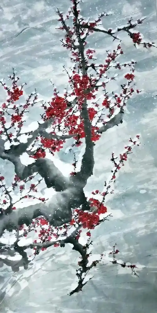 长愁花易开,倏被风吹尽.《宜雪梅》宋-方蒙仲小桥流水外,何处认人家.