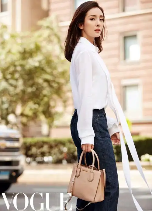 杨幂纽约时装周 街拍