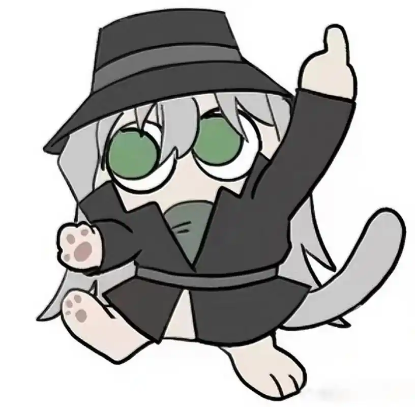 名侦探柯南可爱的"琴酒喵"头像推荐 名侦探柯南可爱的"琴酒喵"头像