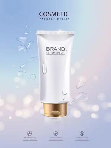 简约水润护肤产品宣传海报矢量素材设计模板素材