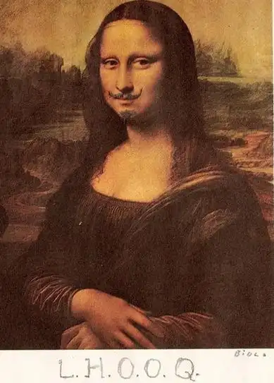 马塞尔·杜尚带胡须的蒙娜丽莎