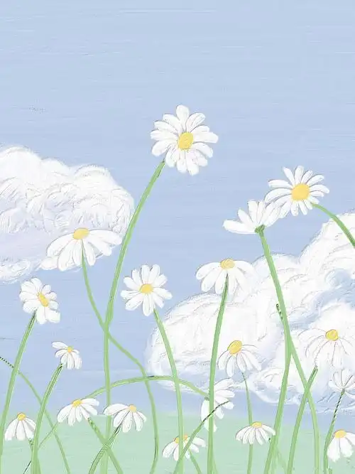 春暖花开,简约冷淡风爱壁纸平铺锁屏可爱小清新