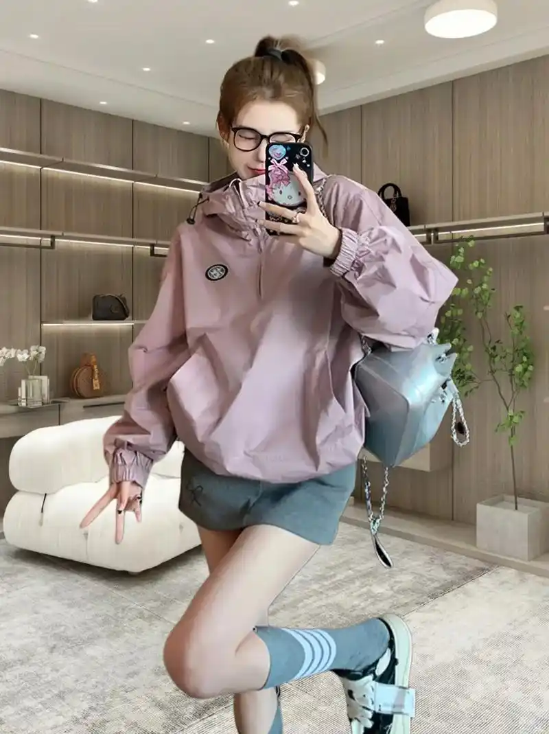 女士冲锋衣外套春秋新款设计感气质