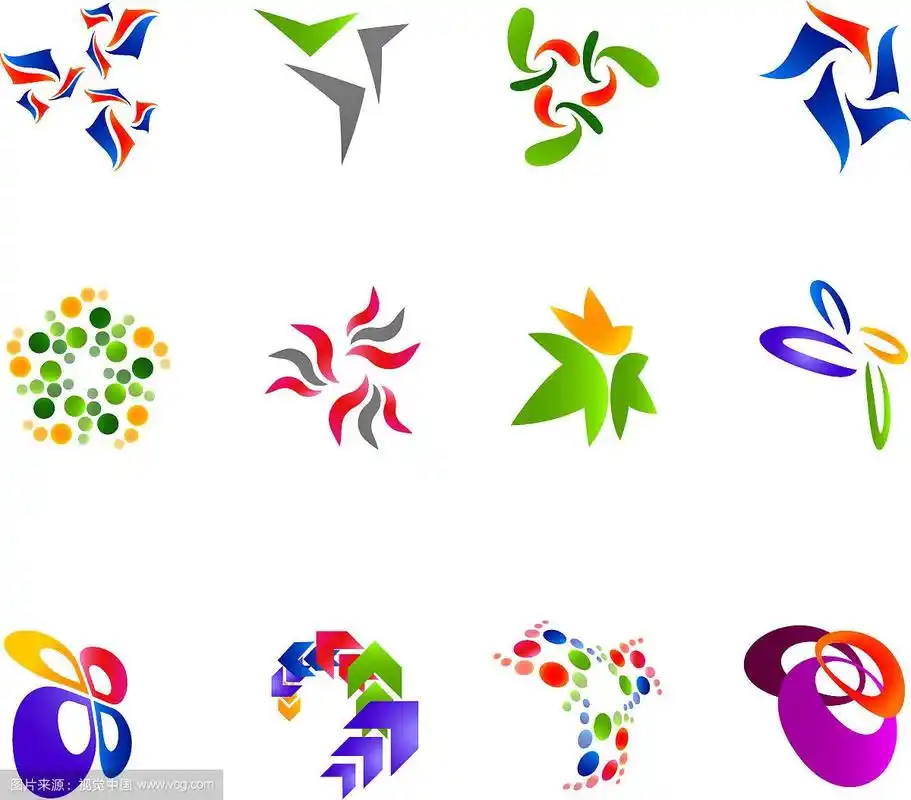 12个彩色矢量符号:(集合15)