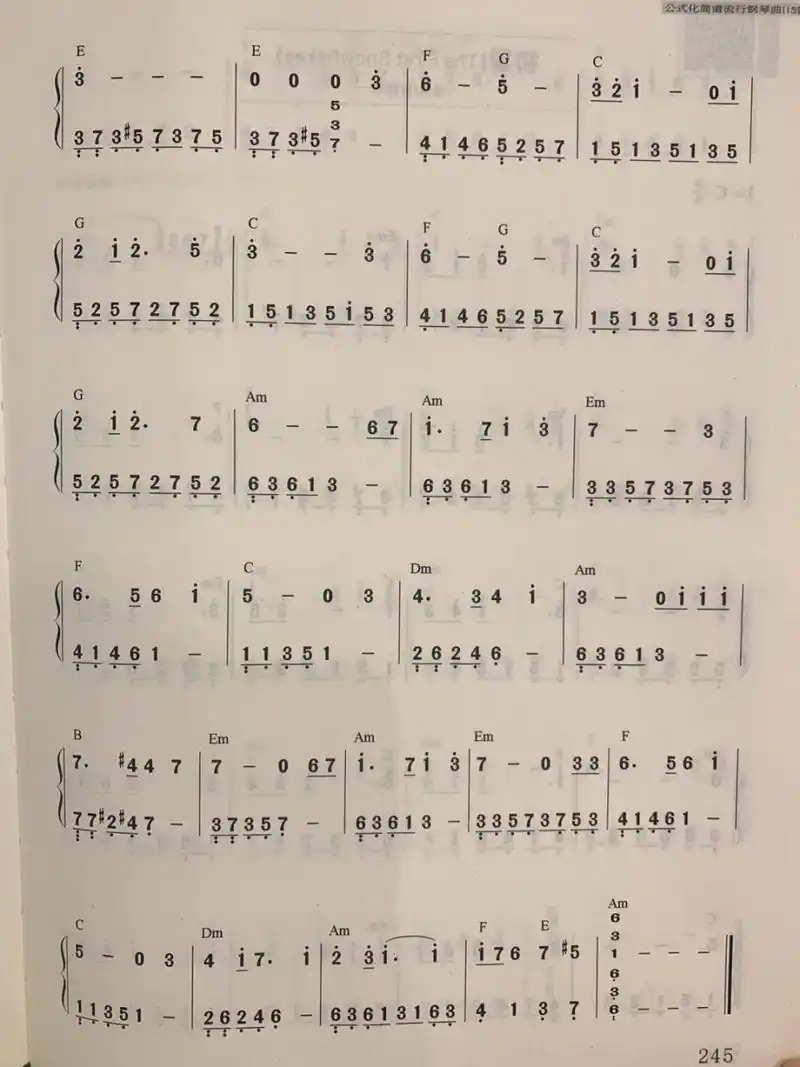 《天空之城》钢琴简谱 《天空之城》久石让作曲. c大调,简单又好听的