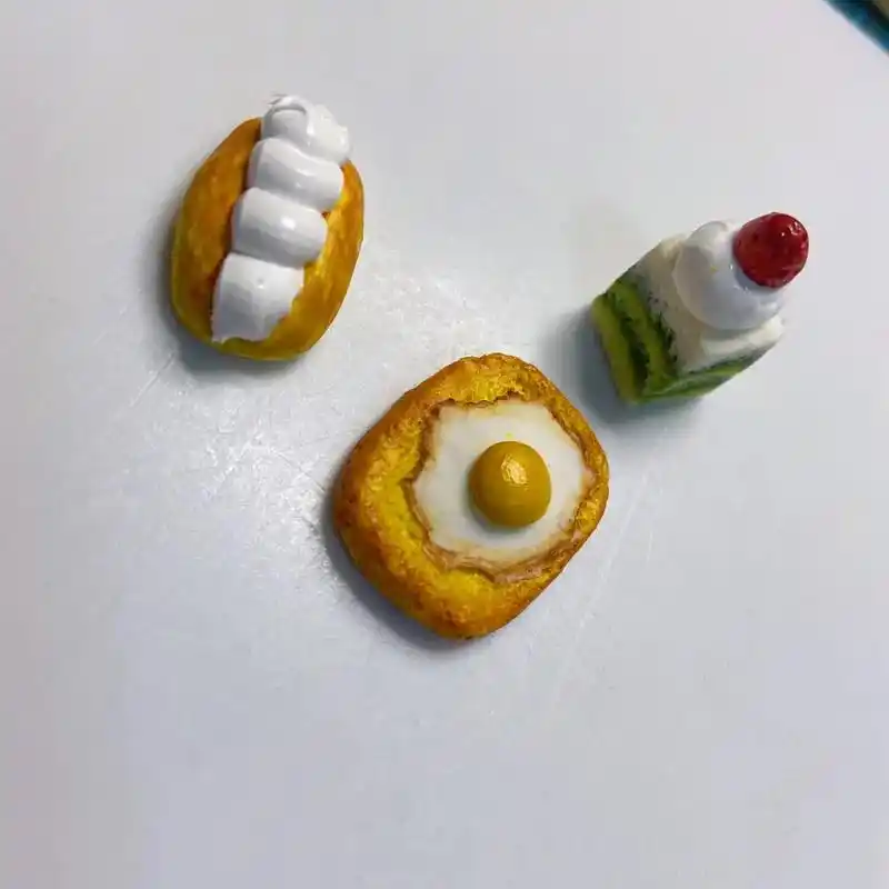 最近喜欢捏这些#粘土食物 #手工粘土 - 抖音