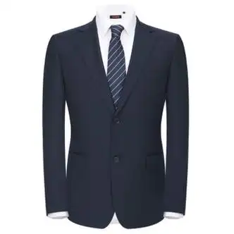 雅戈尔95%羊毛5%羊绒西服套装男单上衣藏青纯色男士商务西装秋季 藏青