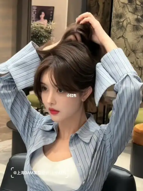 不挑脸型的法式八字刘海太温柔气质啦