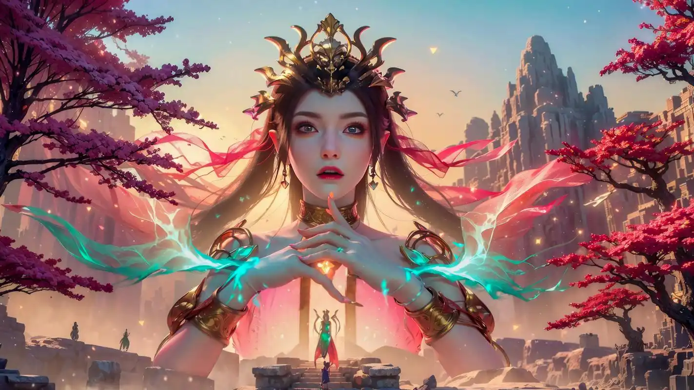 横屏4k壁纸,ai绘画练习稿#美杜莎