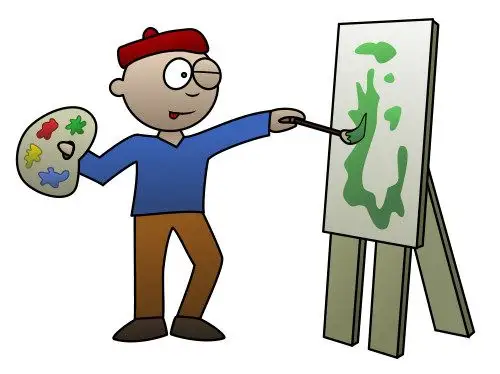 how to draw a cartoon artist