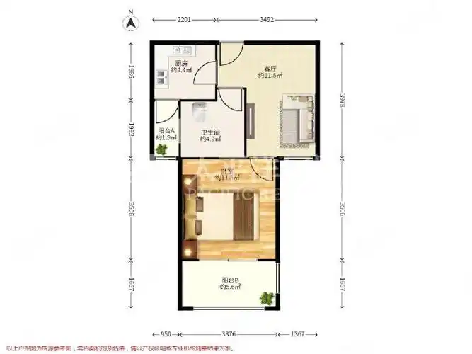 泗泾新苑东区1室1厅1卫南北通透配套齐全电梯房