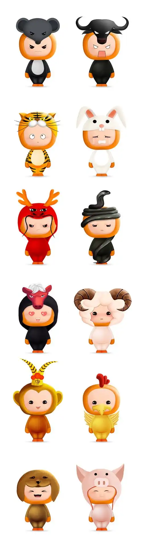 程程-吉祥物12生肖大合集
