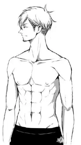 铅笔画帅气动漫男生人物图片