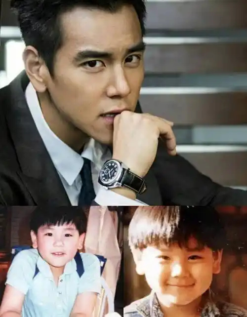 最后一位,彭于晏,很多人的男神吧,谁能想到小时候他居然是个小胖子