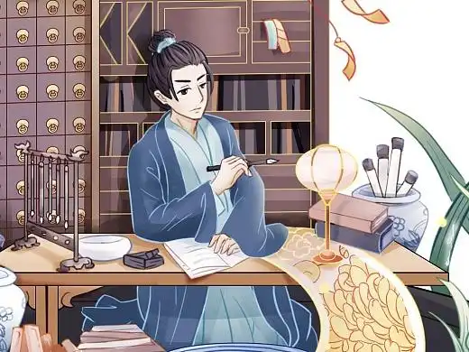 古代书生插画