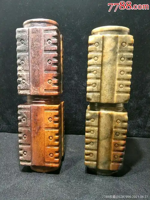 首页 零售 其他玉石/玉器 >> 古玉"高古玉琮,玉琮,广西骆越文化汉代