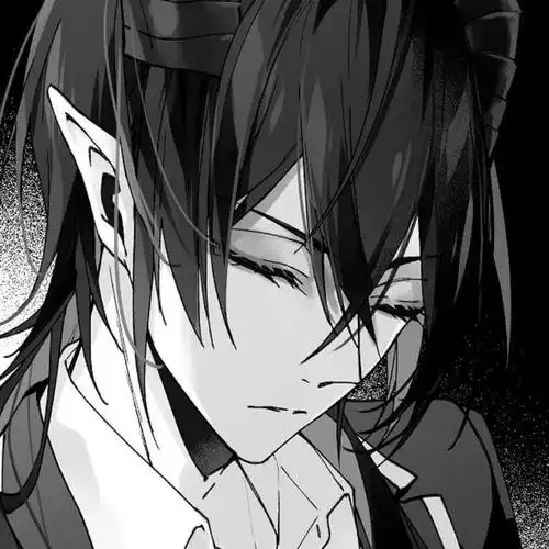 进来拿 高冷黑白漫画风动漫男生头像