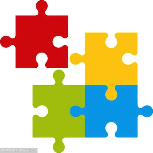 拼图玩具在平面设计卡通