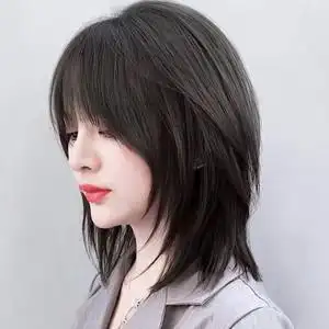假发女夏短款辛芷蕾同款锁骨发帅气个性狼尾鲻鱼头自然逼真全头套