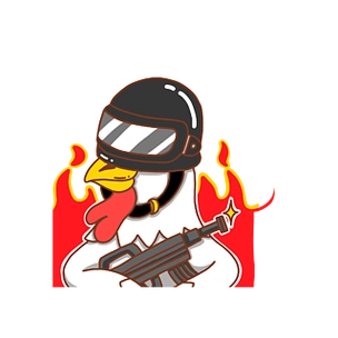 q版可爱玩吃鸡的少年表情包设计