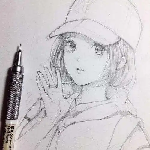 动漫人物素描铅笔画简笔画简单动漫男生铅笔画图片大全_动漫素描画