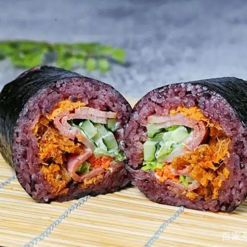 【精选好物】手工大饭团肉松饭团永和大王同款紫米糯米饭团奥尔良鸡肉