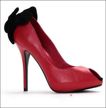2011夏日恨天高红色超高跟鞋优雅过端午