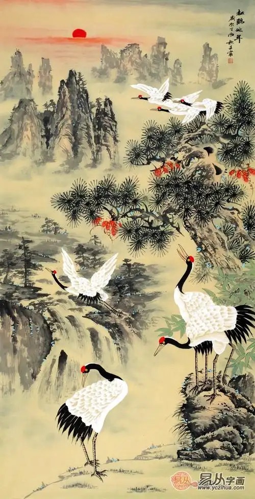 精美雅致山水画,家居餐厅常见挂画之一