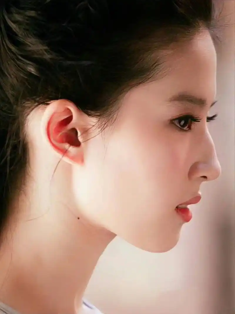 刘亦菲的仙品侧颜,好完美的脸,还拥有很有特点的驼峰鼻,多看看刘亦菲