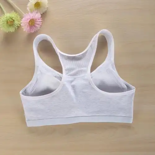 初中学生少女文胸衣育期韩版小背心高中青少年女生14内衣15岁16花粉色
