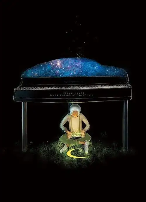 黑暗插画:黑夜前,一个人的典礼.