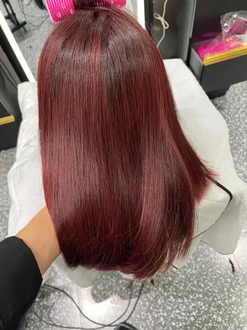 南京烫发染发推荐最持久洋气的红棕色