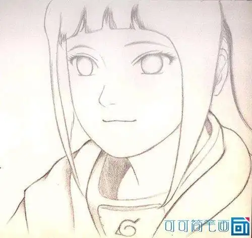 日向雏田简笔画可爱