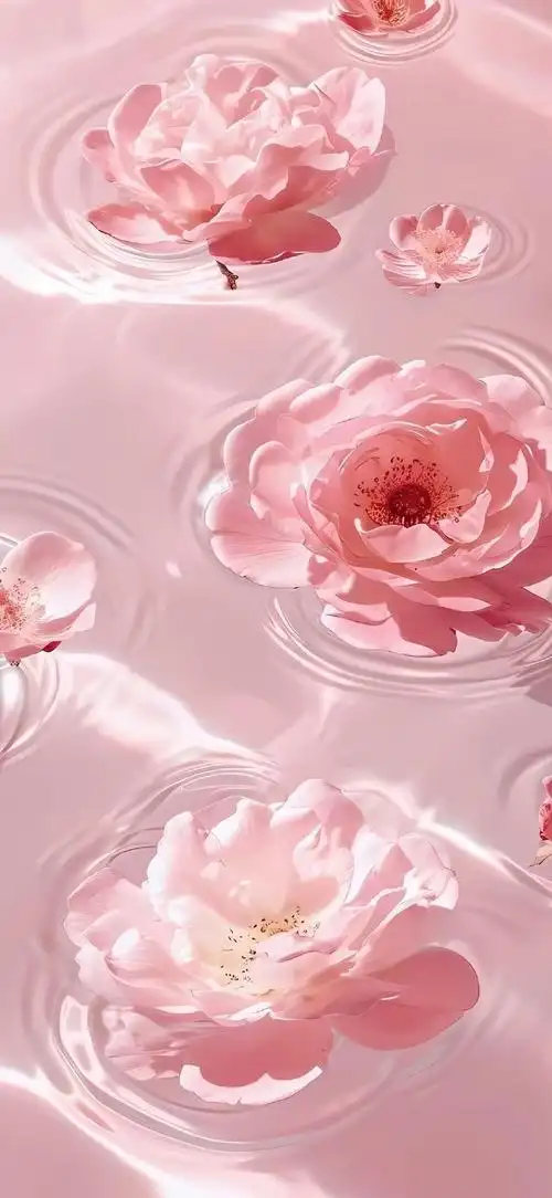 流光溢彩的粉色壁纸
