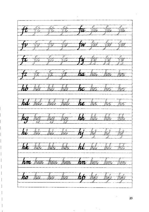 英文(意大利斜体)字帖