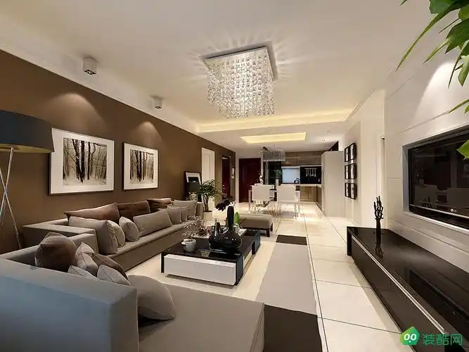 现代 三室两厅两卫 房屋面积:115㎡ 风格分类:现代 装修户型:三室两厅